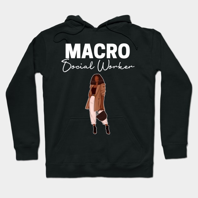 Macro Social Worker Hoodie by Chey Creates Clothes